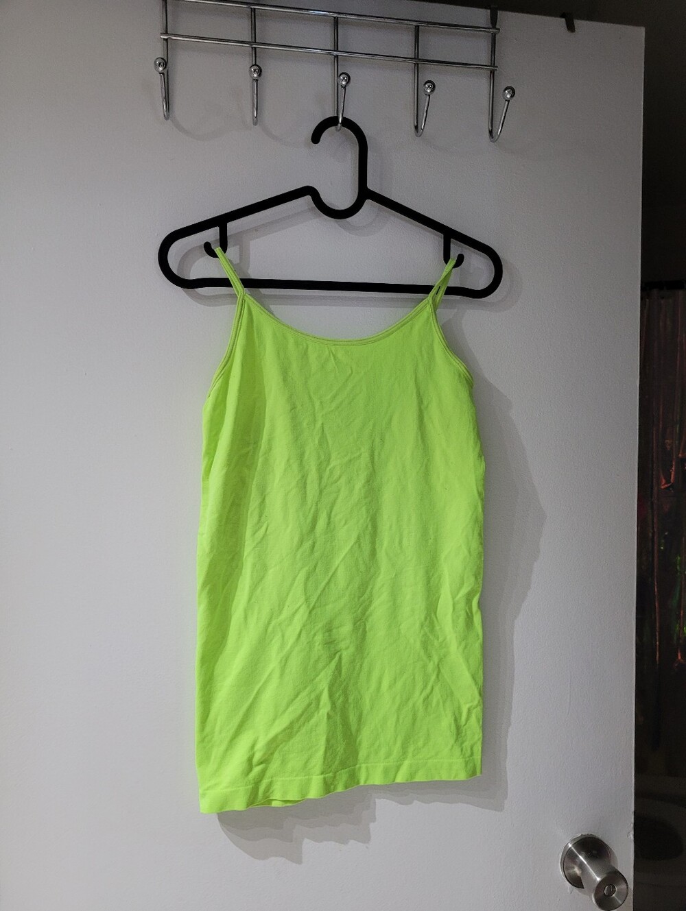 Neon Green Women's Spaghetti Strap Tank Top